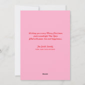 すべてメリーとハッピーいつも可愛いクリスマス シーズンカード (裏面)