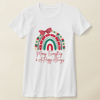 すべてメリーと幸せいつものクリスマスシャツ Tシャツ