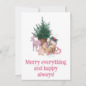 すべてメリーと幸せいつもピンクかわいい シーズンカード (正面)