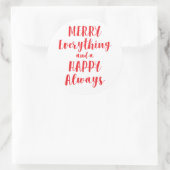 すべてメリーと幸せはいつも ラウンドシール (バッグ)