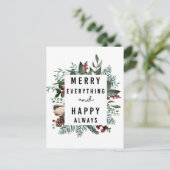 すべてメリーと幸せ |フローラの葉 シーズンポストカード (スタンド正面)