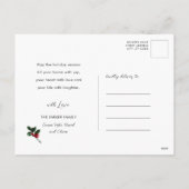 すべてメリーと幸せ |フローラの葉 シーズンポストカード (裏面)