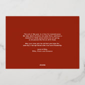 すべてメリーとHappy Alwaysレタリング写真 箔シーズンカード (裏面)