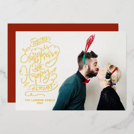 すべてメリーとHappy Always Photo 箔シーズンカード