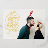 すべてメリーとHappy Always Photo 箔シーズンカード (正面)