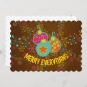 すべてメリーのオーナメント休日 シーズンカード (正面/裏面)