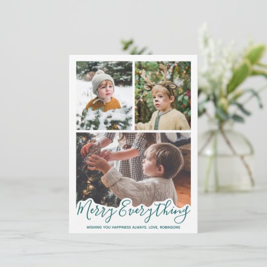 すべてメリーのシンプルグリーンファミリー写真 シーズンカード (スタンド正面)