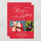 すべてメリーのスクリプト |ホリデーカード シーズンカード (正面/裏面)