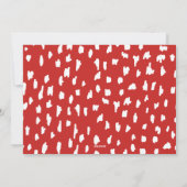 すべてメリーのススタイリッシュクリプトパターンと写真 シーズンカード (裏面)