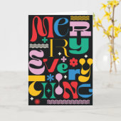 すべてメリーのトレンディータイプミックスグリーティングカード カード (黄色い花)