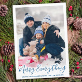 すべてメリーのトレンディー赤い家族の写真 シーズンカード