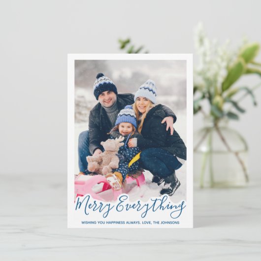 すべてメリーのトレンディー赤い家族の写真 シーズンカード (スタンド正面)