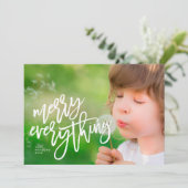 すべてメリーのフォトカー素晴らしドの白いスクリプト シーズンカード (スタンド正面)