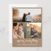 すべてメリーの手書き | クラフト紙写真 シーズンポストカード (正面/裏面)