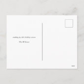 すべてメリーの緑のホリーベリーの葉 シーズンポストカード (裏面)