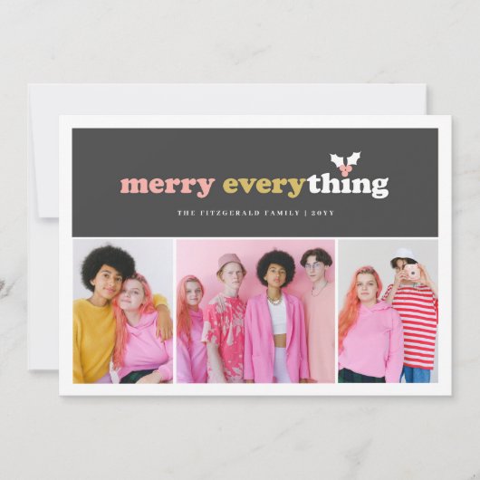 すべてメリーの色のブロックの入れ歯3写真 シーズンカード (正面)