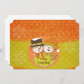 すべてメリーの雪だるま シーズンカード (正面/裏面)