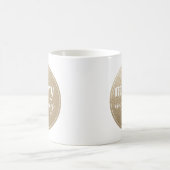 すべてメリーの黄金のテクスチャ コーヒーマグカップ (中央)