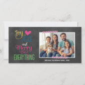 すべてメリーの黒カラフルい黒板 シーズンカード (正面)