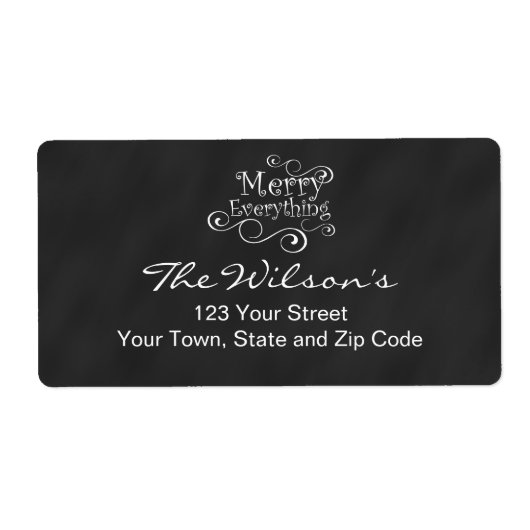 すべてメリーの黒板 ラベル (正面)