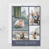 すべてメリーの5枚の写真(1+4)ホリデーフォトカード 招待状 (裏面)