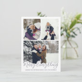 すべてメリーシンプルの灰色の家族写真 シーズンカード (スタンド正面)