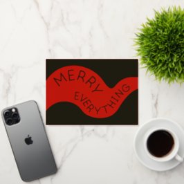 すべてメリータイポグラフィホリデーレッドゴールドフォイル 箔シーズンカード