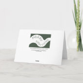 すべてメリーダークグリーン曲線タイポグラフィ シーズンカード (裏面)