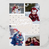 すべてメリー北欧パイン4フォトシルバー 箔シーズンカード (正面)