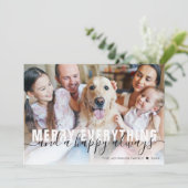 すべてメリー家族ゴールドフォイルクリスマス シーズンカード (スタンド正面)