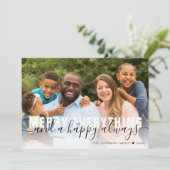 すべてメリー家族ゴールドフォイルクリスマス シーズンカード (スタンド正面)