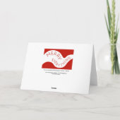 すべてメリー赤い曲線タイポグラフィ シーズンカード (裏面)