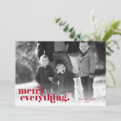 すべてメリー赤と白 |ホリデーフォトカード シーズンカード (スタンド正面)