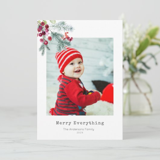 すべてメリー、クリスマス・ホリデー・グリーティング シーズンカード (スタンド正面)