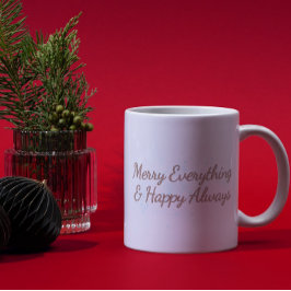 すべてメリー&ハッピー常に、休日の暖かさ、 コーヒーマグカップ