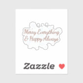 すべてメリー&ハッピー常に、休日の暖かさ、 シール (シート)