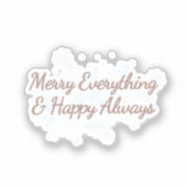 すべてメリー&ハッピー常に、休日の暖かさ、 シール (正面)