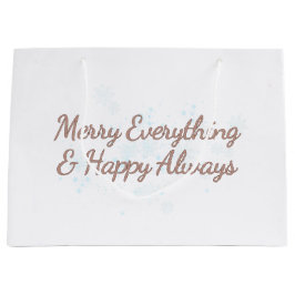 すべてメリー&ハッピー常に、休日の暖かさ、 ラージペーパーバッグ