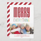 すべてメリー | 休日のフォトカード シーズンカード (正面/裏面)