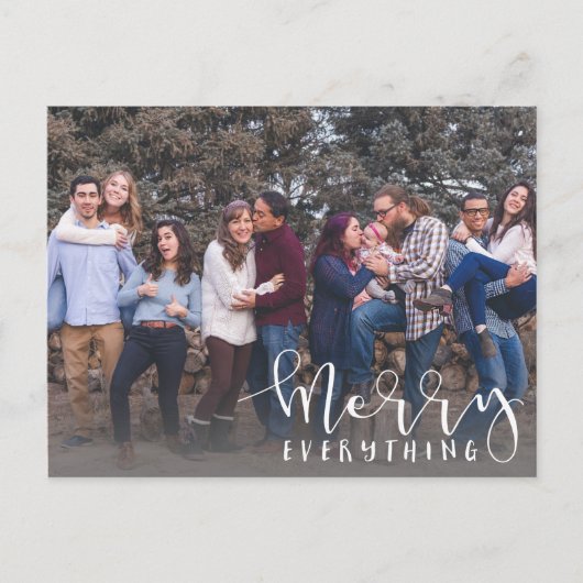 すべてメリーIIフルフォトホリデーポストカード ポストカード (正面)