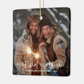 すべてモダンがCalm All is Bright Photo セラミックオーナメント (左)