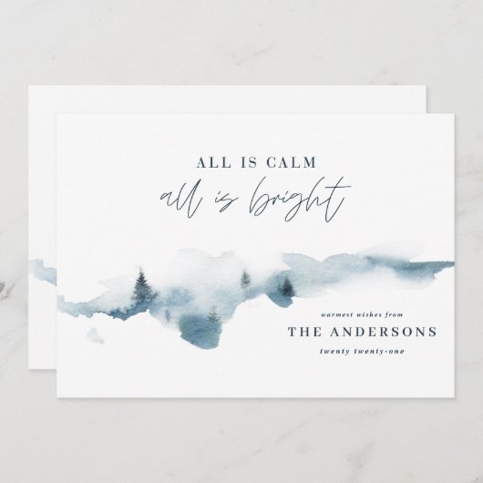 すべてモダンミニマルが穏やかなクリスマス休暇である (正面/裏面)