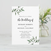 すべてユーカリ書道QRコード結婚の 招待状 (スタンド正面)