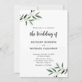 すべてユーカリ書道QRコード結婚の 招待状