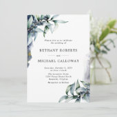 すべて一エレガントつのユーカリとベ結婚リー 招待状 (スタンド正面)