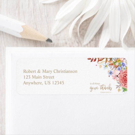 すべて与えで感謝してい- 1節5:18 ラベル (インサイチュ)