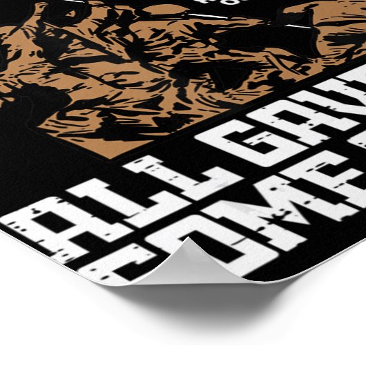 すべて与えの一部の与え兵士は米国の国旗のメモール ポスター (角)