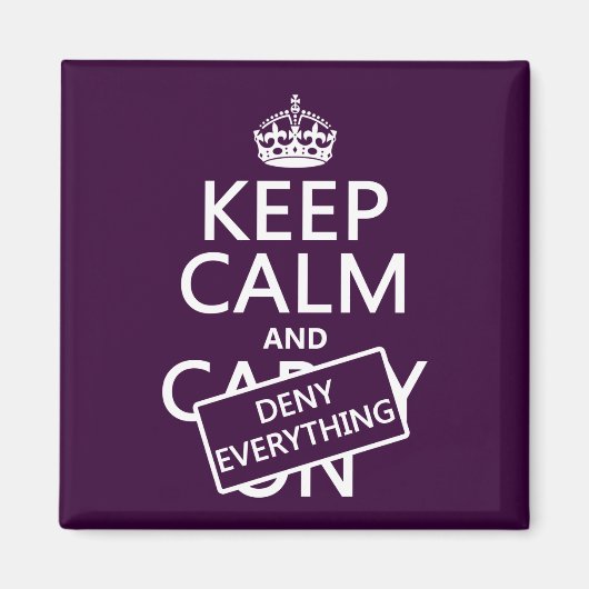 すべて保を落ち着かせと拒否 – すべての色 マグネット (正面)