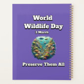 [すべて保持]:世界野生生物の日 プランナー手帳 (裏面)