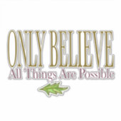 すべて信じの事しか可能でない シール (正面)